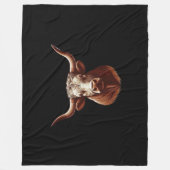 Spring Texas longhorn Fleecedecke (Vorderseite)