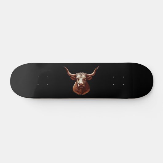 Spring Texas longhorn Skateboard (Horizontal)