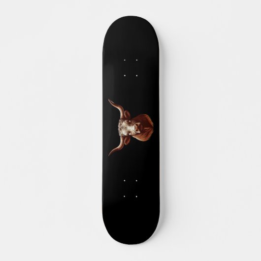 Spring Texas longhorn Skateboard (Vorne)