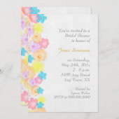 Spring Theme Blume Border Brautparty Einladung (Vorne/Hinten)