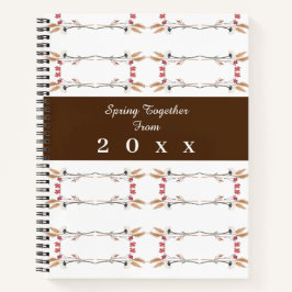 Spring Together Plan Floral Pattern Notizblock