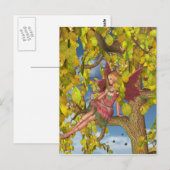 Spring Tree Blossom Fairy Postkarte (Vorne/Hinten)