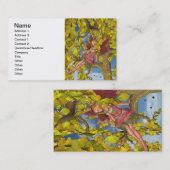 Spring Tree Blossom Fairy Visitenkarte (Vorne/Hinten)