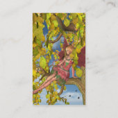 Spring Tree Blossom Fairy Visitenkarte (Rückseite)