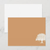 Spring Tree Brown/White Wedding Platzkarte Postkarte (Vorne/Hinten)