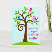 Spring Tree Daughter Easter Card Karte (Vorderseite)