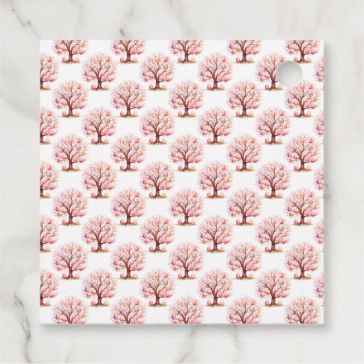 Spring Tree Easter Egg Hunt Geschenkanhänger (Rückseite)