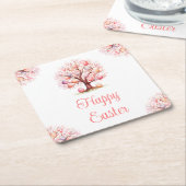 Spring Tree Easter Egg Hunt Rechteckiger Pappuntersetzer (angewinkelt)