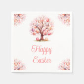 Spring Tree Easter Egg Hunt Serviette (Vorderseite)