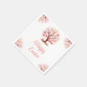 Spring Tree Easter Egg Hunt Serviette (Ecke)