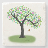 Spring Tree Stone Untersetzer (Vorderseite)