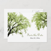Spring Trees 2 - Save the Date Postkarte (Vorne/Hinten)