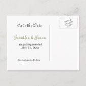 Spring Trees 2 - Save the Date Postkarte (Rückseite)