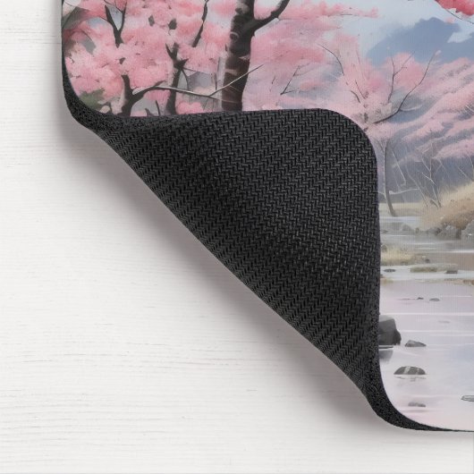 Spring Trees River Landscape Mousepad (Ecke)