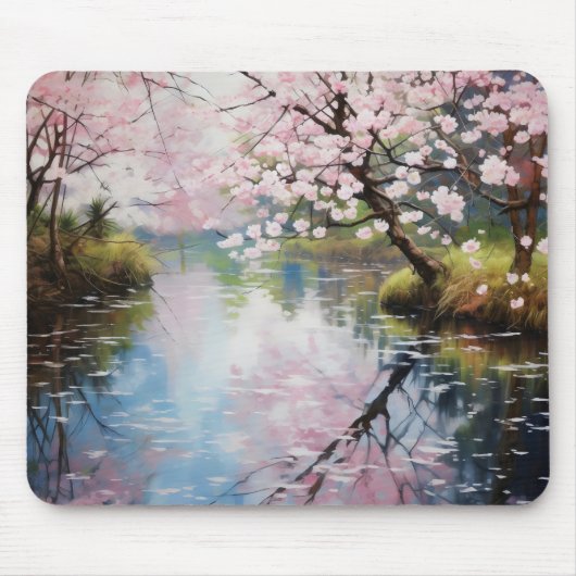 Spring Trees River Mousepad (Vorne)