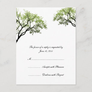 Spring Trees Wedding Invitation UAWG RSVP Karte