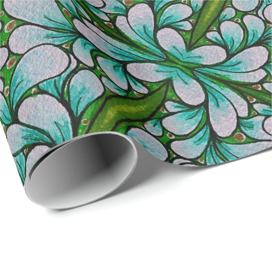 Spring Trellis Geschenkpapier (Rolleneckpunkt)