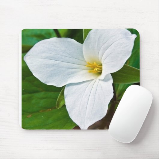 Spring Trillium Mousepad (Mit Mouse)