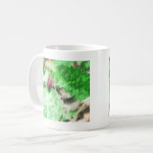 Spring Trillium Wildblume Kaffeetasse (Vorderseite Links)