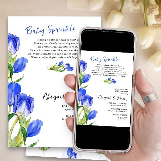 Spring Tulip Blume 2. Kindersprinkle Einladung