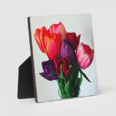 Spring Tulip Bouquet Fotoplatte (Vorderseite)