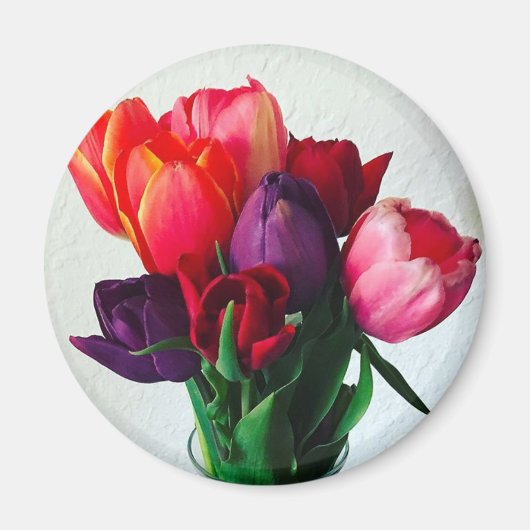 Spring Tulip Bouquet Magnet (Vorne)