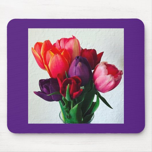 Spring Tulip Bouquet Mousepad (Vorne)