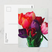 Spring Tulip Bouquet Postkarte (Vorne/Hinten)