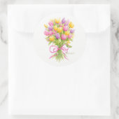 Spring Tulip Bouquet Stickers (Tasche)