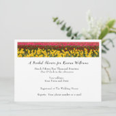Spring Tulip Bridal Shower Invitation Einladung (Stehend Vorderseite)