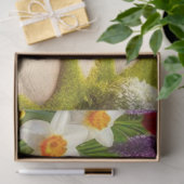 Spring Tulip Daffodils Hyacinth FloralTissue Paper Seidenpapier (Geschenk)