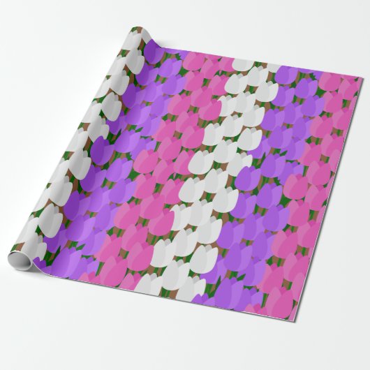 Spring Tulip Field Geschenkpapier (Ungerollt)