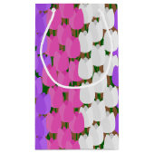 Spring Tulip Field Kleine Geschenktüte (Rückseite)