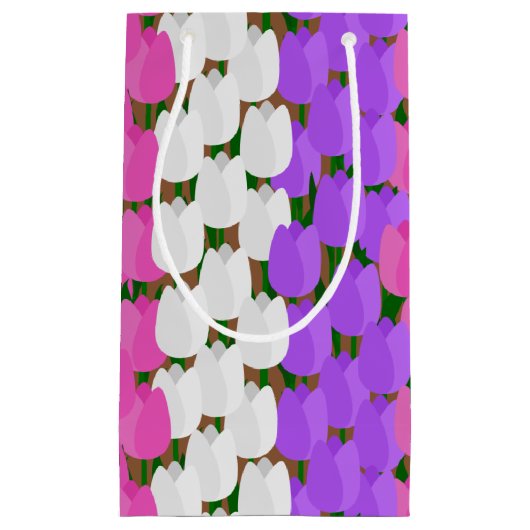 Spring Tulip Field Kleine Geschenktüte (Vorderseite)