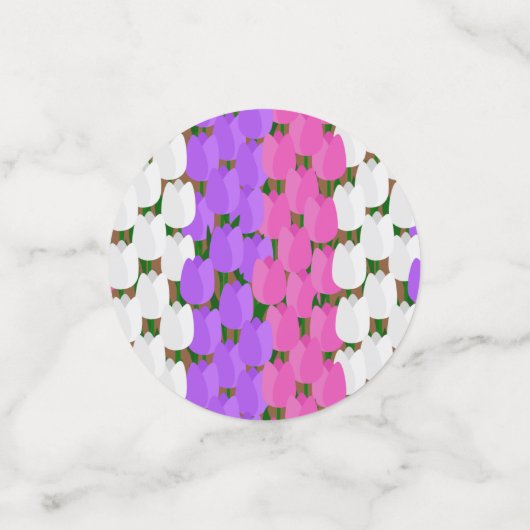 Spring Tulip Field Konfetti (Klein Vorderseite)