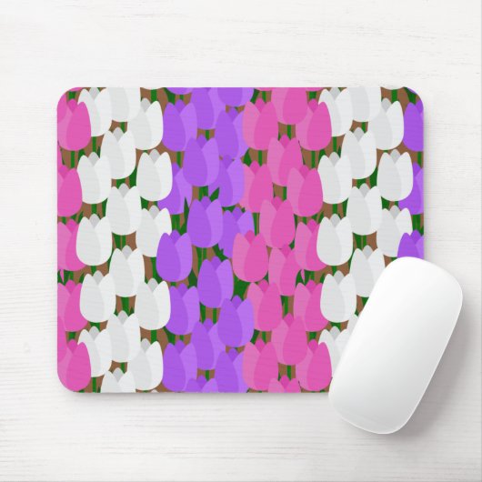 Spring Tulip Field Mousepad (Mit Mouse)