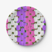 Spring Tulip Field Pappteller (Vorderseite)