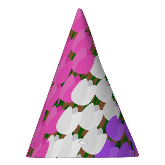 Spring Tulip Field Partyhütchen (Rechts)