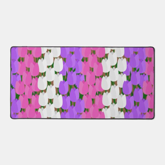 Spring Tulip Field Schreibtischunterlage (Vorderseite)