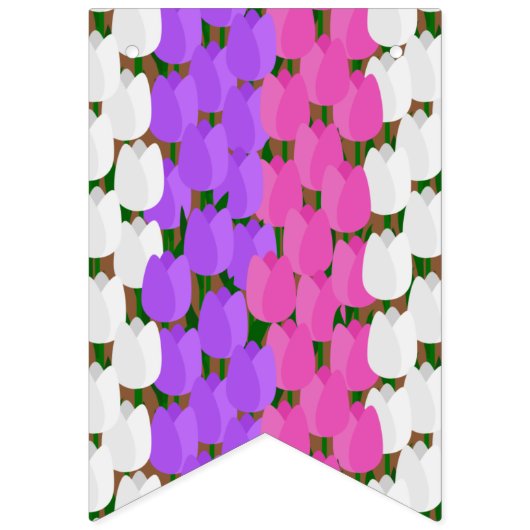 Spring Tulip Field Wimpelkette (Erste Fahne)