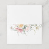 Spring Tulip Floral Platzkarten (Außenseite Aufgefaltet)