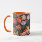Spring Tulip Garden Art Tasse Cup (Links)