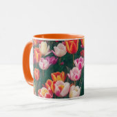 Spring Tulip Garden Art Tasse Cup (Vorderseite Links)