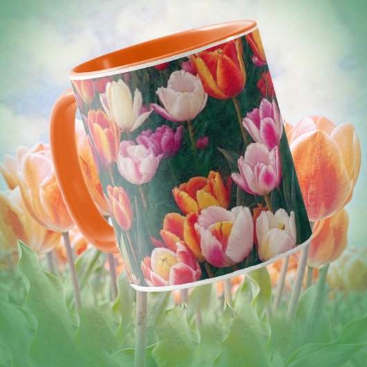 Spring Tulip Garden Art Tasse Cup