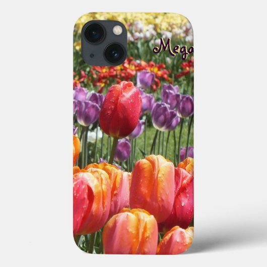 Spring Tulip Garden iPad Air Hüllen - Personalize (Rückseite)
