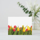 Spring Tulip Garden Postkarte (Stehend Vorderseite)