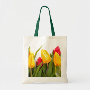 Spring Tulip Garden Tote Tag Tragetasche