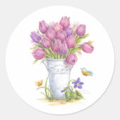 Spring Tulip Pail Stickers (Vorderseite)