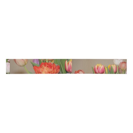 Spring Tulip Ribbon Ripsband (Vorderseite)