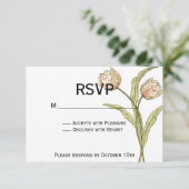 Spring Tulip UAWG (vollständig anpassbar) RSVP Karte (Stehend Vorderseite)